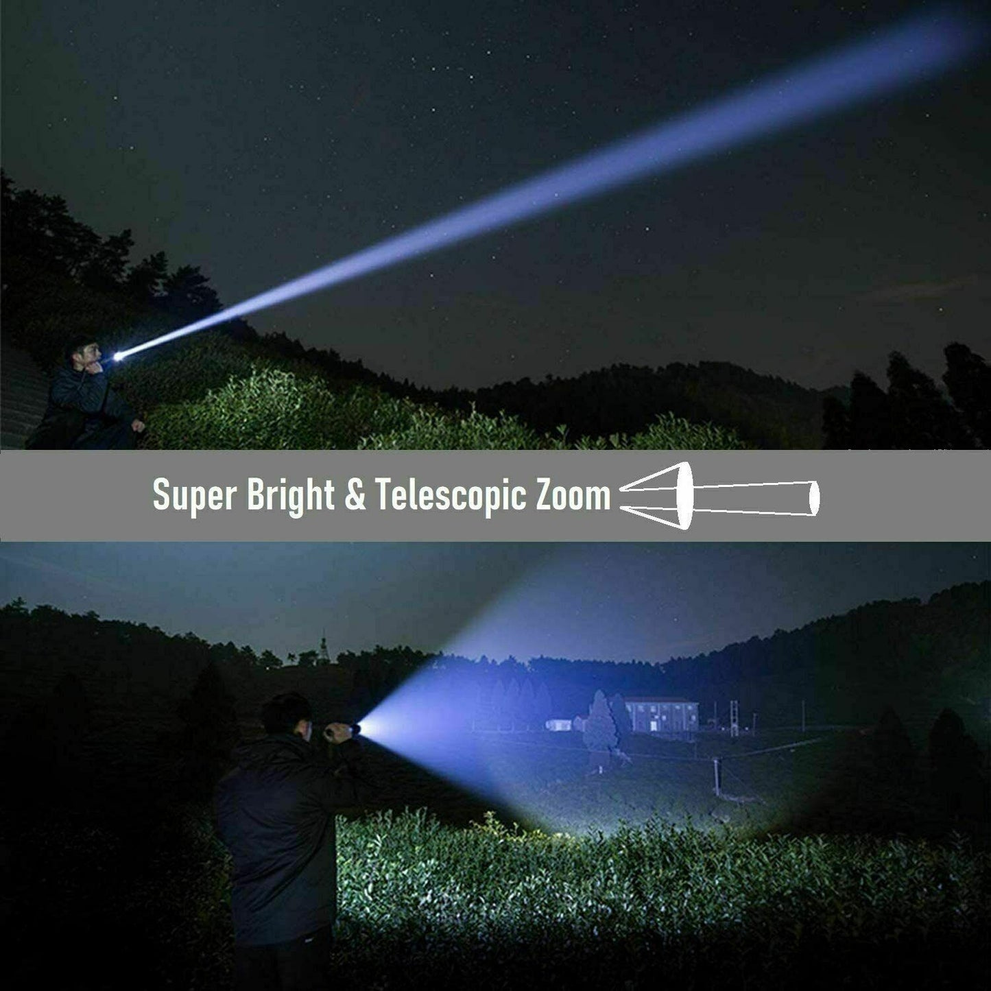 Tactical Flashlight Police Multi-mode Handheld Flashlamp Torch Waterproof Lamp