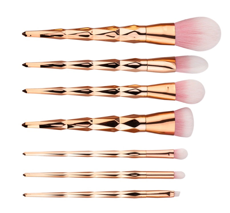 7 makeup brushes, makeup tools, diamond makeup brush foundation brush